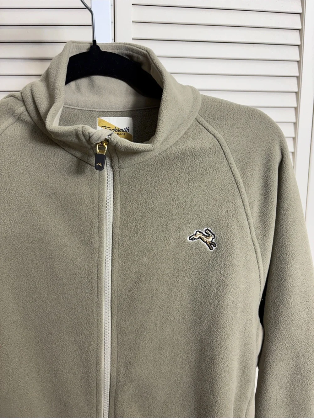 Tracksmith Men's Franklin Fleece Full Zip Athletic Running Jacket Medium
